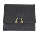 Yves Saint Laurent Women's Dark Brown Leather Wallet