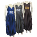 Sanjoy Women's Rhinestone and Beaded Evening Gown