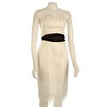 ABS by Allen Schwartz Strapless Silk Cocktail Dress