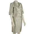 Isabel & Nina Women's 3-button Skirt Suit