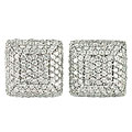 Charles Winston 'Scientific' Sterling Silver CZ Earrings