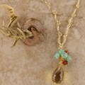 Goldfill Lemon Quartz Fiesta Colors Necklace (USA)
