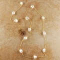 14k Goldfill Mother of Pearl Long Necklace (USA)