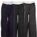 Kersh Women's High-waisted Wide Leg Knit Trousers