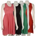 Kersh Women's Sleeveless U-neck Dress