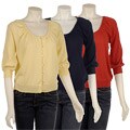 Kersh Women's 3/4-sleeve Cardigan Top