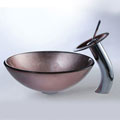 Kraus Sapphire Lavender Sink and Waterfall Faucet