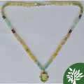 Roman Glass and Florite Necklace (Israel)