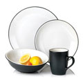 Gibson Vivendi 16-piece Two-tone Dinnerware Set