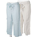 Liz Claiborne Essentials Linen Cargo Capris