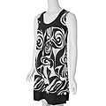 Adi Designs Max Black/ White Sleeveless Dress