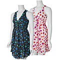 Lauren U. Junior's Dot Print Sleeveless Dress