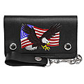 Daxx American Print Wallet with Chain