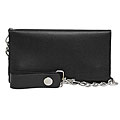 Daxx Long Leather Wallet with Chain