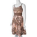 Cassee's Spaghetti Strap Floral Print Dress