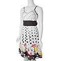 Cassee's Dots and Flowers Print Tie Back Dress