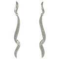 Maddy Emerson Silver and Diamond Swirl Necklace