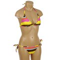 Island World Company Gold Metallic Stripe Bikini