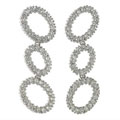 Charles Winston 'Whirl' Sterling Silver CZ Earrings