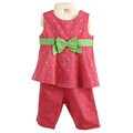 Rare Editions Infant Girl's Dotted 2-piece Capri Set