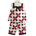 Rare Editions Infant Girl's Large Polka Dot Capris Set