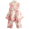 Rare Editions Infant Girl's Floral Capris Set