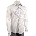 English Laundry Men's Blue/ White Grid Dress Shirt