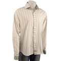 English Laundry Men's Tan Stripe Dress Shirt