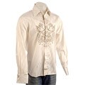 English Laundry Men's Embroidered Shield Dress Shirt