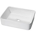DeNovo Large Rectangle Porcelain Vessel Sink