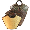 Thick Woven Bamboo Tote Bag (Vietnam)