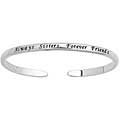Sterling Silver Engraved Sister Sentiment Bangle