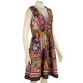 Pretty Pink Women's Sleeveless V-neck Dress