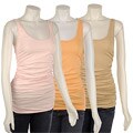 C&C California Solid Color Shirred Tank