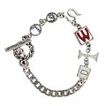 Diesel Sterling Silver Charms Bracelet