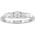 14k Gold 1/2ct TDW Diamond 5-Stone Anniversary Band