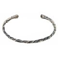 Diesel Sterling Silver Bangle