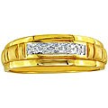 10k Yellow Gold Men's Diamond Accent Ring