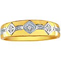 10k Yellow Gold Men's Diamond Ring