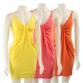 Blush Women's Solid Waterfall Dress