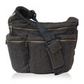 Diaper Dude Brown Herringbone Diaper Bag