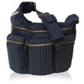 Diaper Dude Navy Pinstripe Diaper Bag