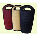 Handcrafted Tatami Double Wine Carrier (Cambodia)