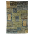 Hand-knotted Jharia Hand-spun Hemp Rug (3'6 x 5'6)
