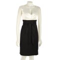 Connected Apparel Women's Keyhole Charmeuse Dress