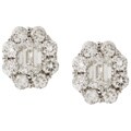 14k White Gold 1ct TDW Diamond Cluster Earrings (G-H, VS-I1)