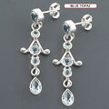 .925 Sterling Silver Multi-gemstone Earrings (India)