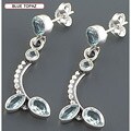 .925 Sterling Silver Multi-gemstone Earrings (India)