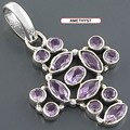.925 Sterling Silver Multi-gemstone Pendant (India)