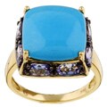 Encore by Le Vian 14k Gold Turquoise and Tanzanite Ring